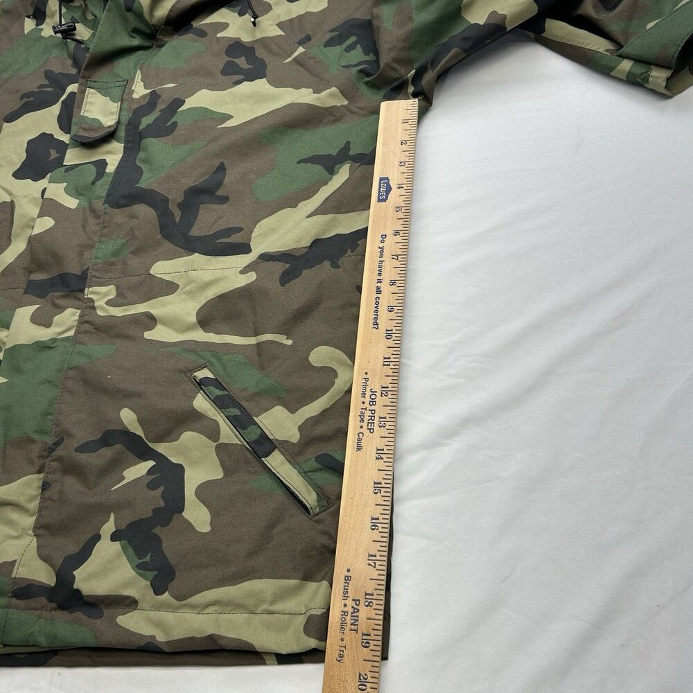 Log House Designs Gore-Tex Jacket Men's Large Long Green Camo Hunting Military - Picture 15 of 16
